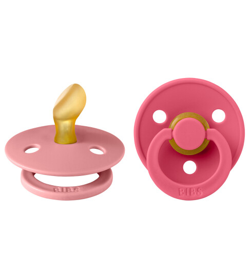Bibs Colour Smokker 2 pack Str. 2 Anatomisk Dusty Pink/K OneSize Smokk Rosa Rød