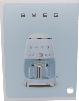 SMEG - Kaffetrakter DCF02 1,2L hvit SMEG - Kaffetrakter DCF02 1,2L hvit