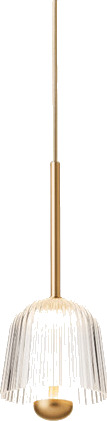 Nuura Asteea 1 Taklampe Sateng Messing/ Riflet Klar Nuura Asteea 1 Taklampe Sateng Messing/ Riflet Klar