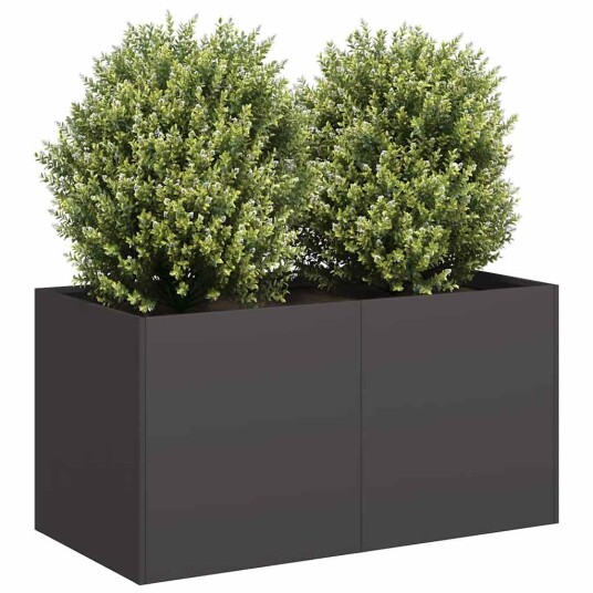 vidaXL Plantekasse svart 80x40x40 cm kaldvalset stål vidaXL Plantekasse svart 80x40x40 cm kaldvalset stål
