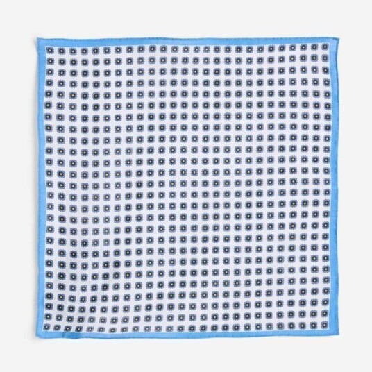 Ferner Jacobsen Hankys Linen - Whie-Blue Flower Hvit OS