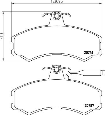 Bremseklosser HELLA 8DB 355 006 011 Bremseklosser HELLA 8DB 355 006 011