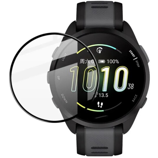 Garmin Forerunner 165 IMAK Plast Beskyttelsesfilm - Svart Kant