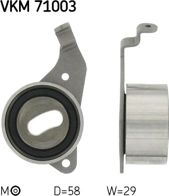 Strammehjul, registerreim SKF VKM 71003