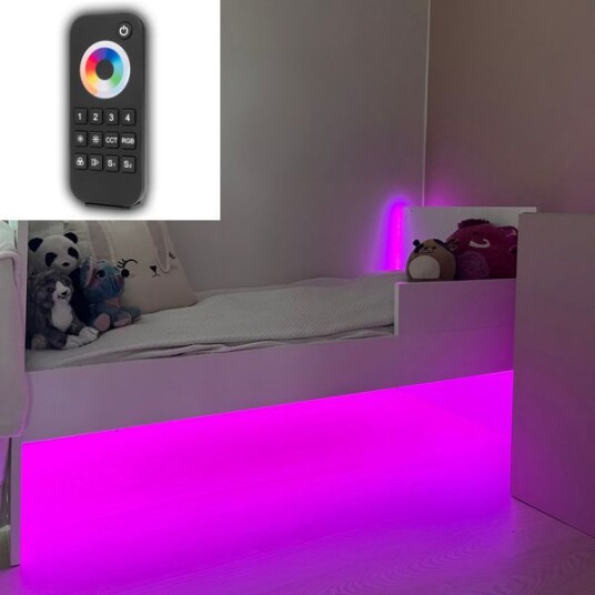 LED stripepakke for barnerom AGGE Komplett pakke Med Touch Wheel fjernkontroll