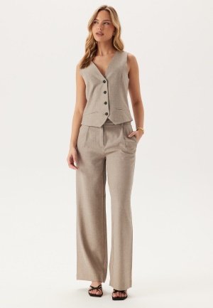 ONLY Onllinda Hw Str Mel Pants Tlr Fungi Detail:Melange XS/32