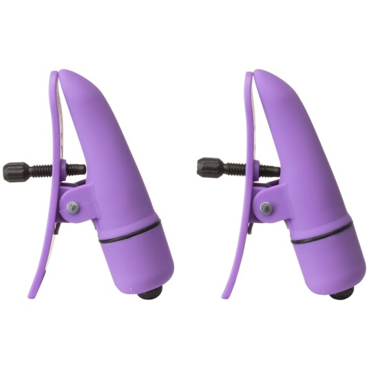 Nipplettes Brystklemmer med Vibrator Lilla      - Lilla