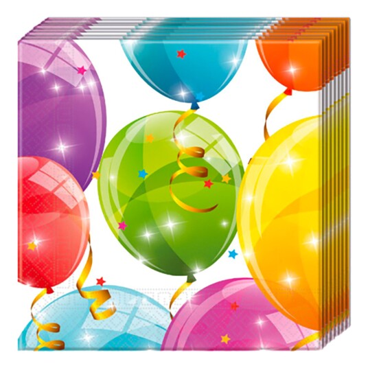 Globos Europe Servietter Ballonger 20-pakning Globos Europe Servietter Ballonger 20-pakning
