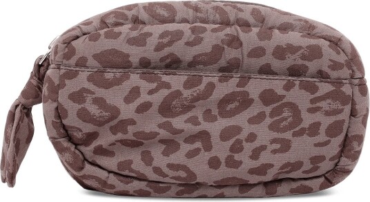 Mango Teen Cotton Wash Bag With Animal Print - BROWN - One Size