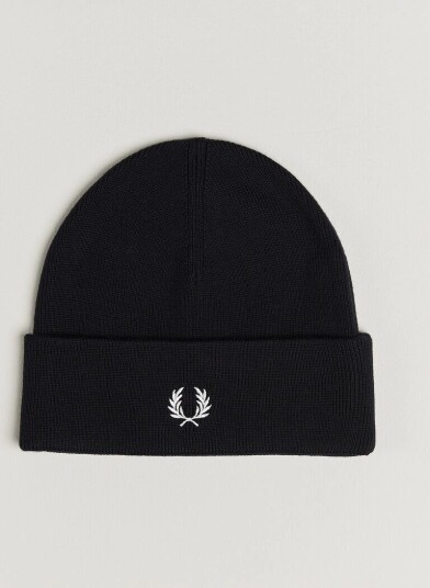 Fred Perry Merino Wool Beanie Navy Fred Perry Merino Wool Beanie Navy