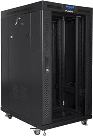 Lanberg Ff01 Series Rack Skap 800 X 1000 Flat Pack With Glass Door Lcd