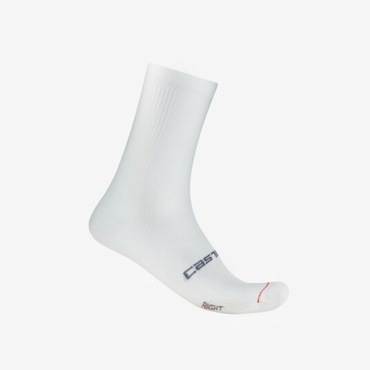 Castelli Espresso 18 sykkelsokker hvit