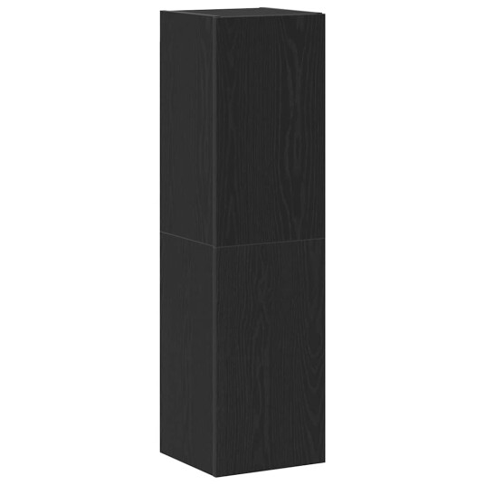 TV skap Veggmontert Svart eik 30.5 x 30 x 110 cm Konstruert tre TV skap Veggmontert Svart eik 30.5 x 30 x 110 cm Konstruert tre