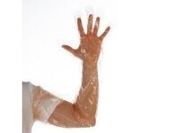Multi Handske Engangs 30 my 90 cm Lang LDPE/EEA Orange,40 pk x 50 stk/krt