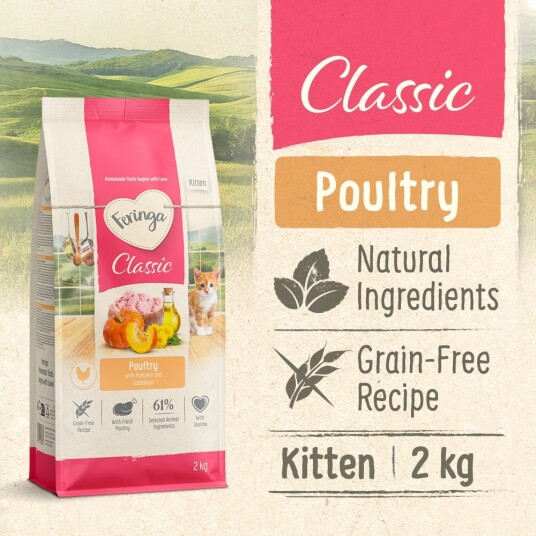 Feringa Tørrfôr Kitten Classic Fjærkre Ny 2 kg