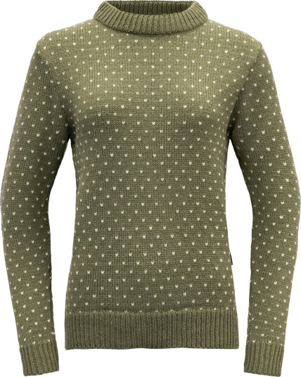 Devold Unisex Sørisen Wool Sweater Lichen M, LICHEN/OFFWHITE Devold Unisex Sørisen Wool Sweater Lichen M, LICHEN/OFFWHITE