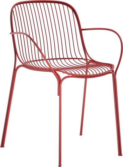 Kartell Hiray Spisestol med Armlener Bordeaux