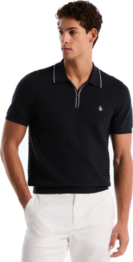 Original Penguin 14Gg Cttn Links Stit   Navy   XXL