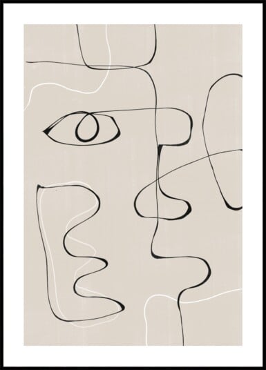 Abstract Facescape Plakat / 40x50