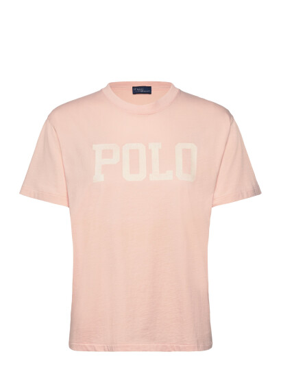 Polo Ralph Lauren Logo Cotton Jersey Crewneck Tee - Pink - M