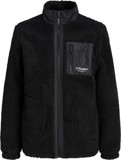 Jack & Jones Junior Soho Teddy Jacket Sort 128 Jack & Jones Junior Soho Teddy Jacket Sort 128