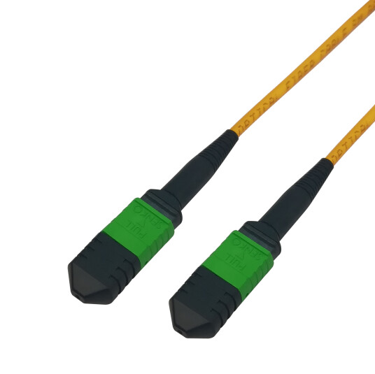 Deltaco MPO12-MPO12 fiber cable, type B, OS2, 2m