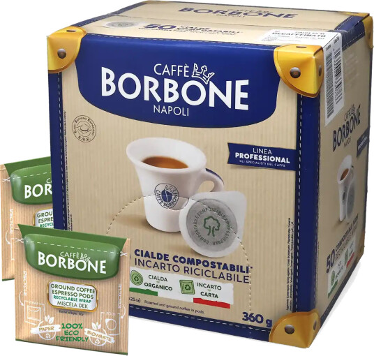 Caffè Borbone | Dek Resirkulerbar innpakning 50 E.S.E. pods