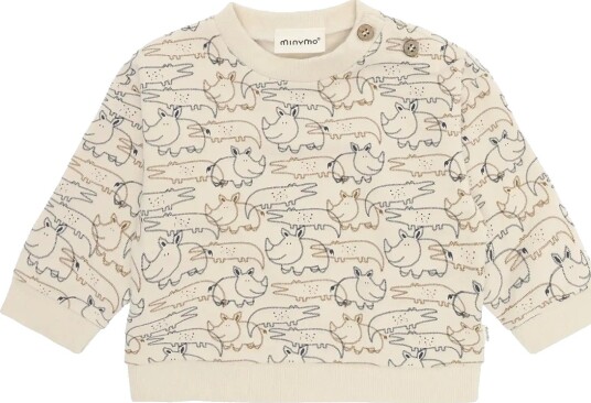 Minymo Sweatshirt Ls Aop Cream 56