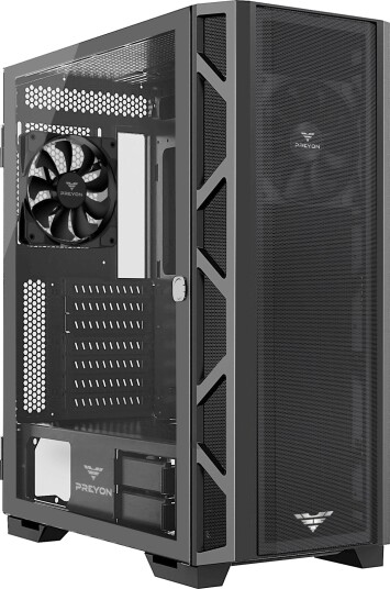 Preyon Nest Meshy PRENM02B ATX E-ATX MicroATX Mini-ITX Svart Preyon Nest Meshy PRENM02B ATX E-ATX MicroATX Mini-ITX Svart