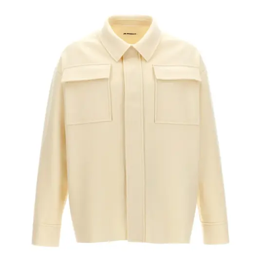 Jil Sander Herre Skjorter Hvit M Jil Sander Herre Skjorter Hvit M