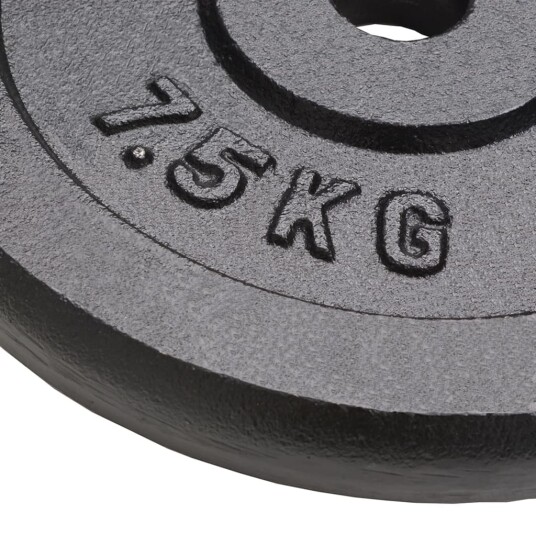 vidaXL Vektskiver 4 stk 4x7,5 kg støpejern