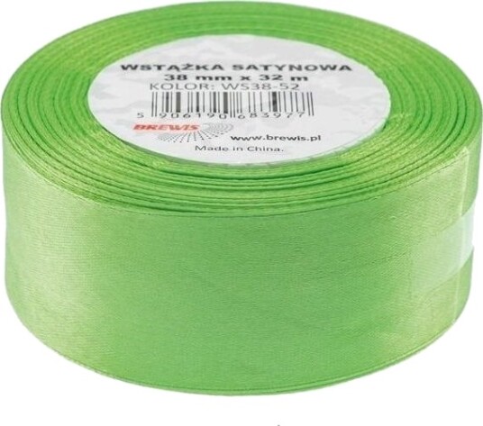 Brewis Satengbånd Grønt 38 Mm X 32 M