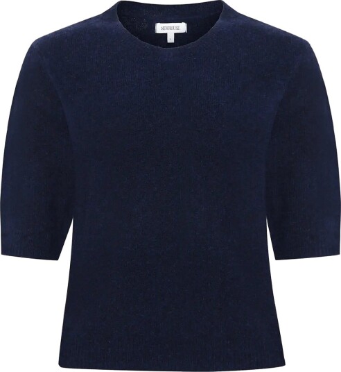 Newhouse Eli Alpaca Top - NAVY - XS