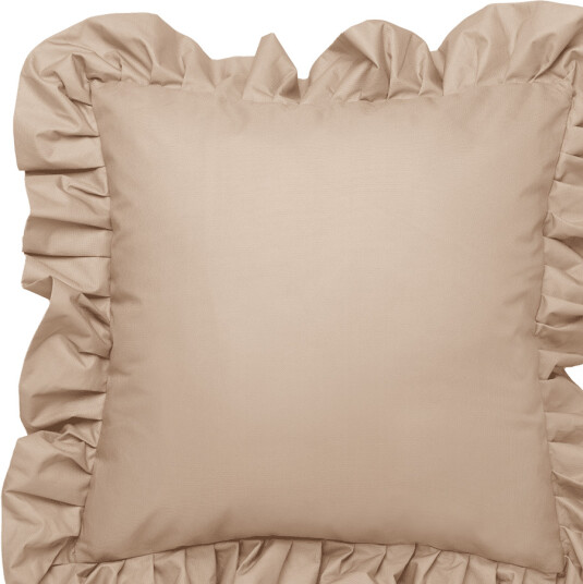 Garden Glory Outdoor pute med volang 45x45 cm Beige