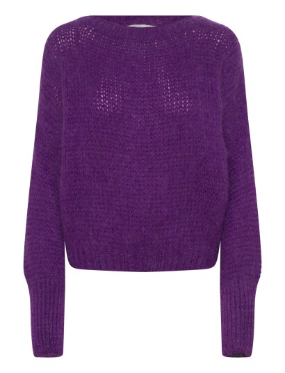 Lollys Laundry Isoldell Knit Jumper Ls Purple XXL Lollys Laundry Isoldell Knit Jumper Ls Purple XXL
