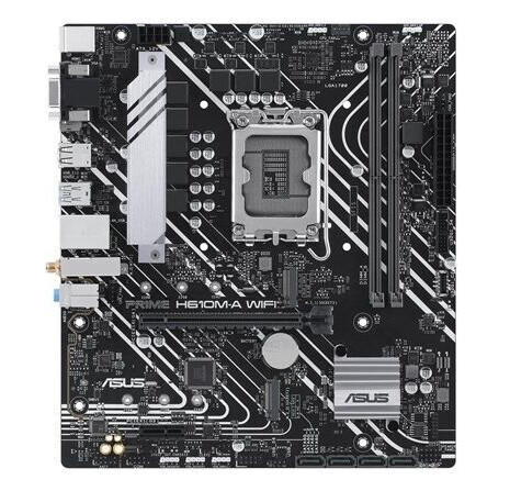 ASUS H610M-A Micro ATX Hovedkort med Wi-Fi og DDR5 Støtte ASUS H610M-A Micro ATX Hovedkort med Wi-Fi og DDR5 Støtte