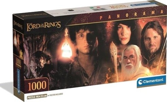 Clementoni Puzzle Panorama The Lord of The Rings 1000 pieces 2D Puslespill