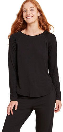 Boody Goodnight Raglan Sleep Top svart str. XS