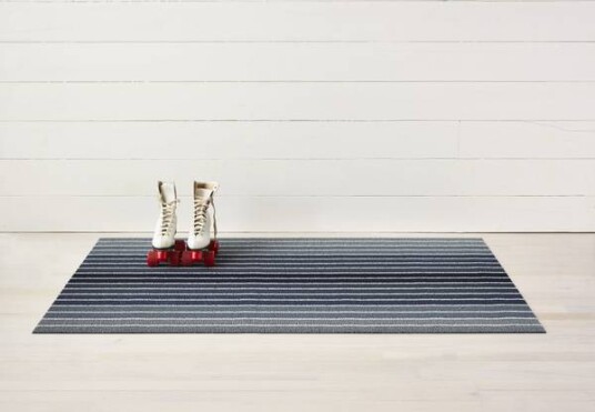 CHILEWICH Block Stripe Dørmatte 46x71cm DENIM