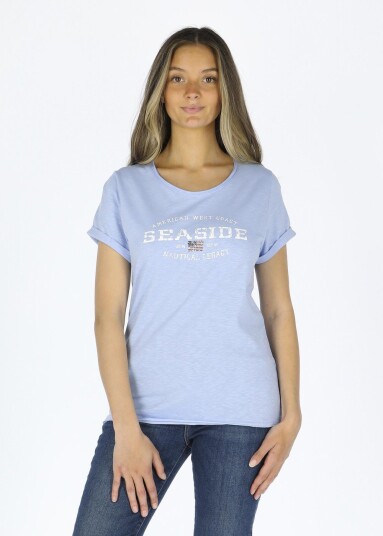 Seaside Nautical Xprnc Tee W Lt. Blue 36 Strandklær Seaside Nautical Xprnc Tee W Lt. Blue 36 Strandklær