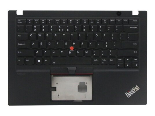 Lenovo Lite-On - erstatningstastatur for bærbar PC - Engelsk - Europa - svart - med toppdeksel