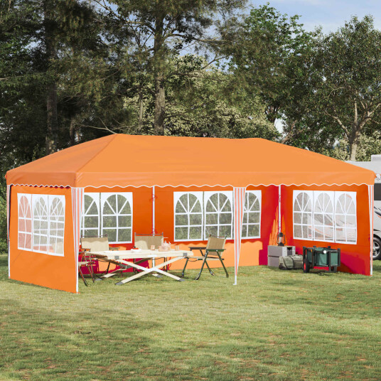  Pop up Festtelt 575 x 289 x 245 cm Oransje
