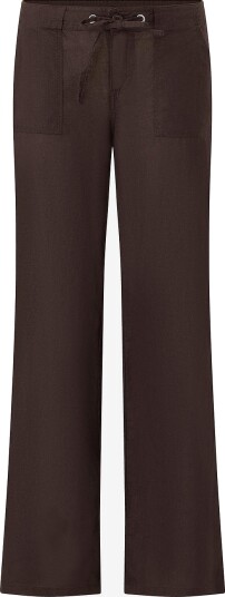 Gina Tricot   Linbukser Linen Blend Trousers   Brun