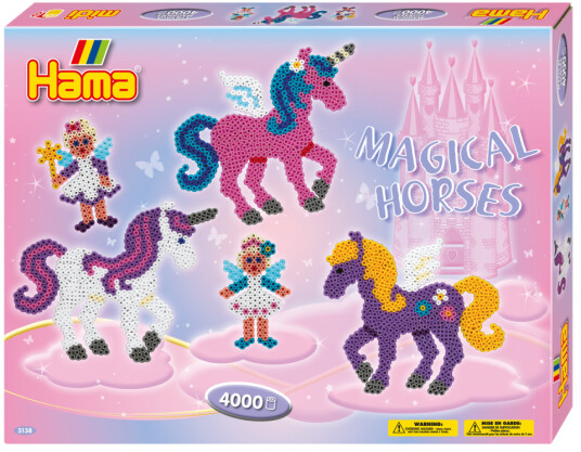 Hama Ironing beads set-Magical Horses 4000pcs.