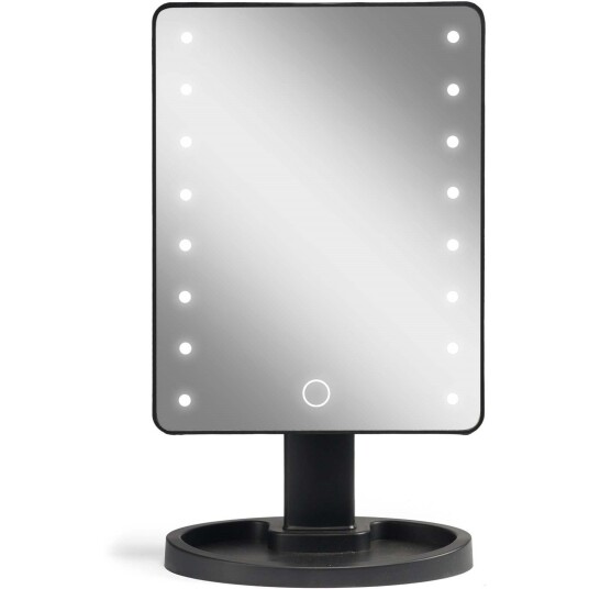 Gillian Jones Hollywood Mirror With Touch Led Light And USB Black