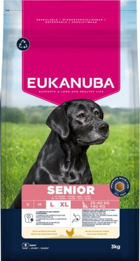 Eukanuba Tørrfôr Senior Premium Nutrition Large & Giant Breed Kylling 3 kg Eukanuba Tørrfôr Senior Premium Nutrition Large & Giant Breed Kylling 3 kg