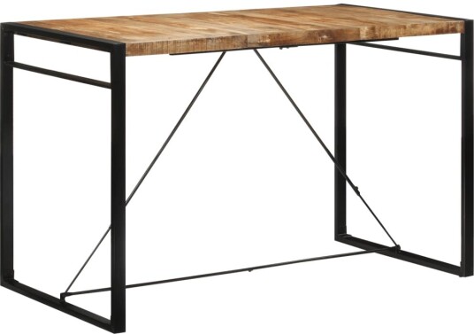 Barbord 175x90x110 cm grovt heltre mangotre