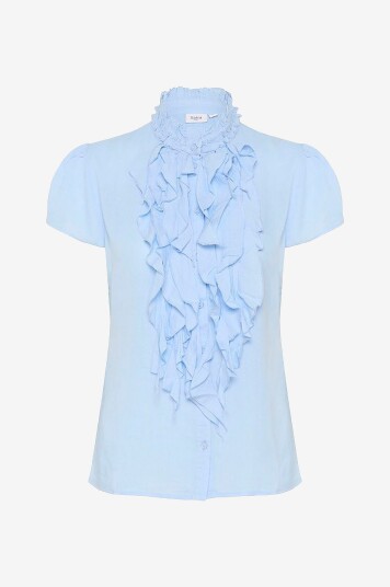 Saint Tropez - Bluse ElliSZ SS Shirt - Blå