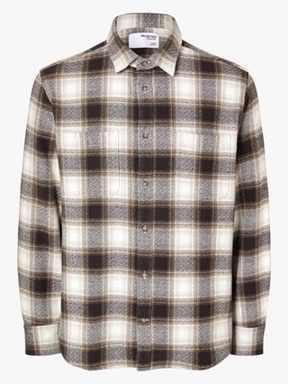 Selected Homme Regowen Grindle Check Shirt Long Sleeve Flerfarget L