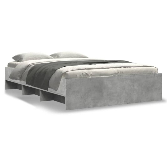  Sengeramme betonggrå 140x200 cm konstruert tre 8721102856600